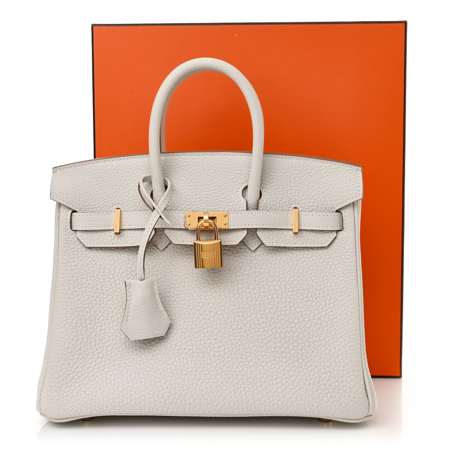 Hermes Togo Birkin 25 Gris Pale 11 of 11