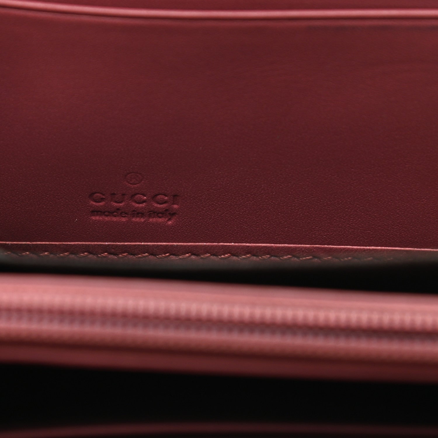 Gucci GG Supreme Monogram Blooms Zip Around Wallet Beige Multicolor Dry Rose 6 of 13
