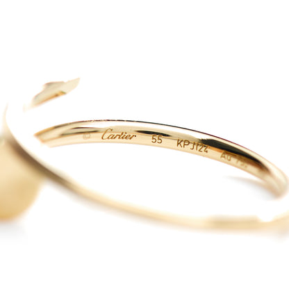 Cartier 18K Yellow Gold Small Juste Un Clou Ring 55 7.25 4 of 5