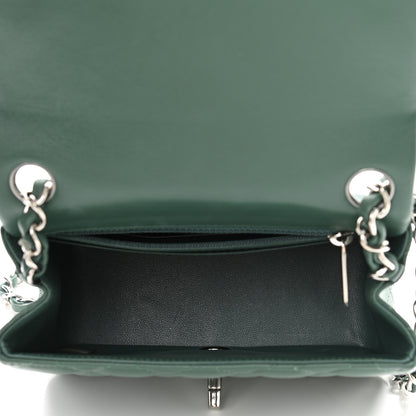 Chanel Lambskin Quilted Mini Square Flap Green 5 of 11