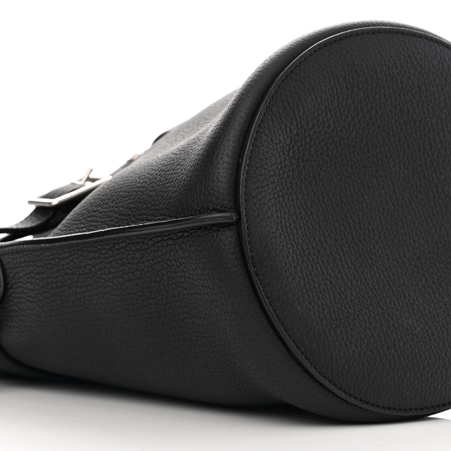 Supple Grained Calfskin Nano Big Bag Bucket Black
