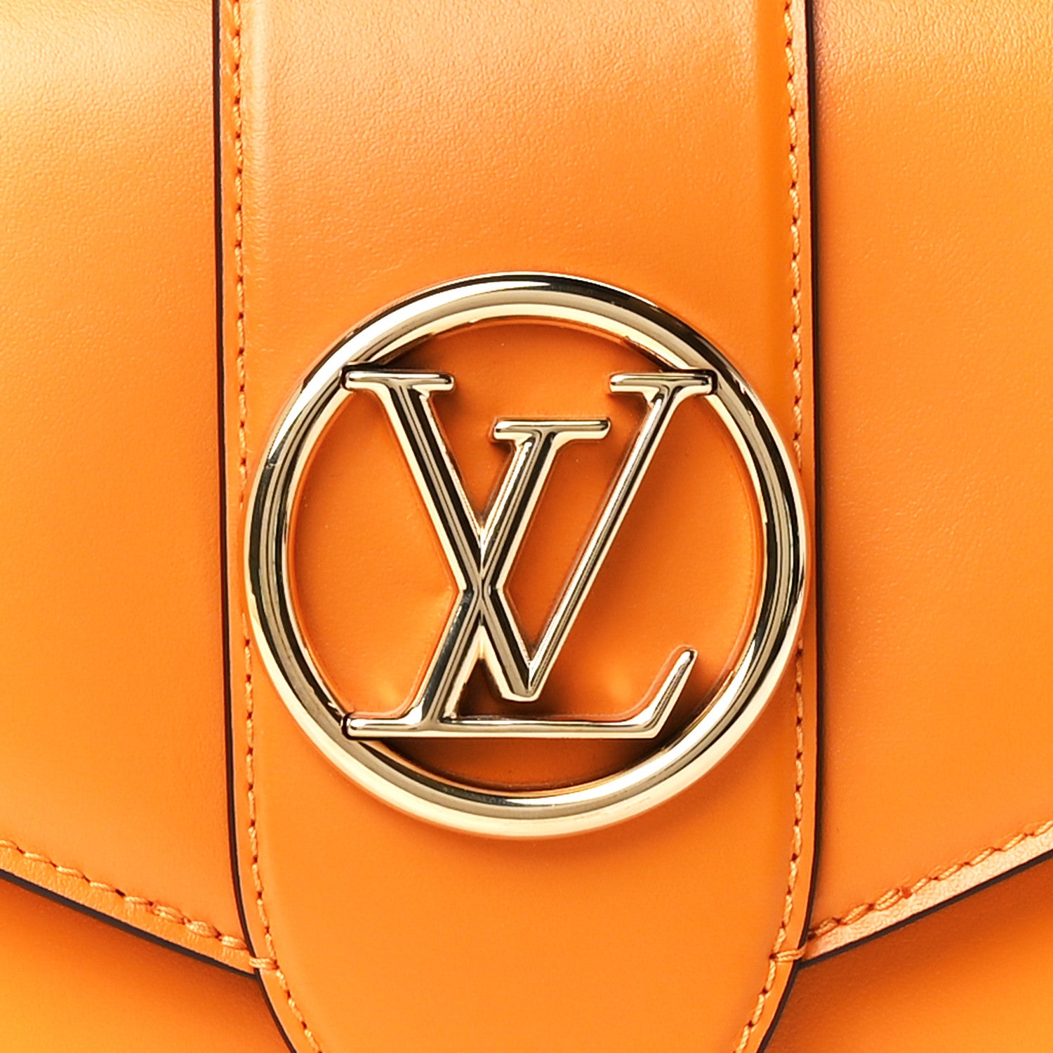Louis Vuitton Smooth Calfskin LV Pont 9 Summer Gold 8 of 11