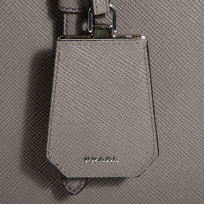 Prada Saffiano Cuir Double Handle Tote Argilla 9 of 14