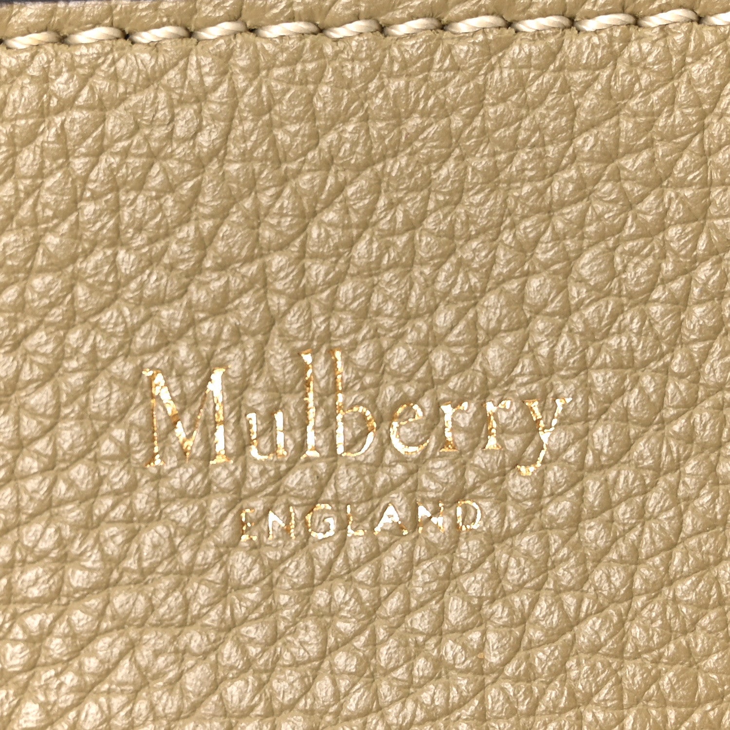 Mulberry Small Classic Grain Silky Calfskin Lily Tote Linen Green 6 of 9