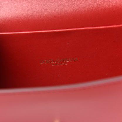 Dolce & Gabbana Smooth Calfskin Small Devotion Envelope Top Handle Bag Red 7 of 11