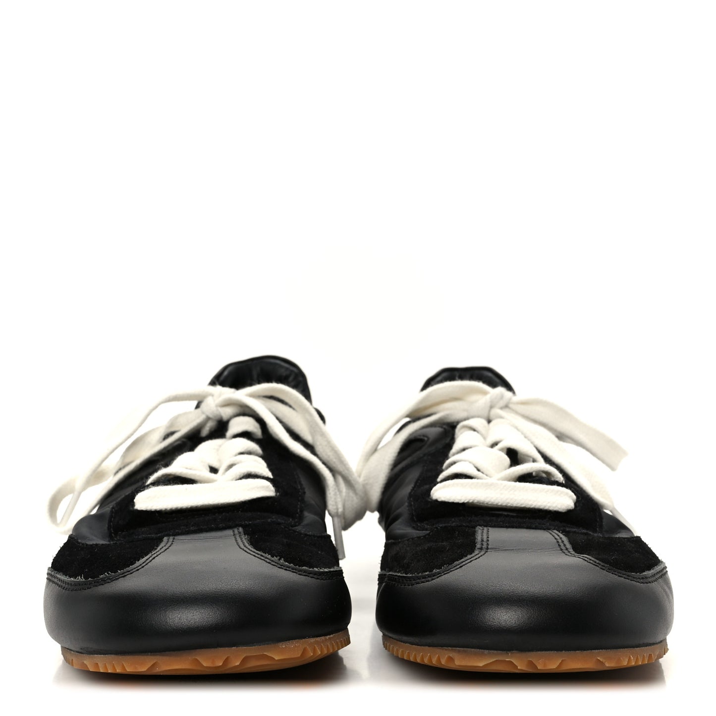 Nylon Suede Ballet Runner Sneakers 39 Black