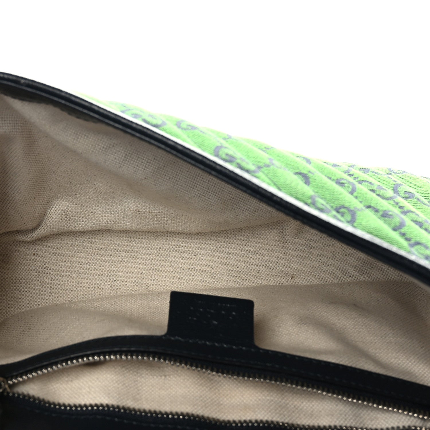 Gucci Monogram Multicolor Matelasse Diagonal Small GG Marmont Shoulder Bag Green Blue 5 of 9