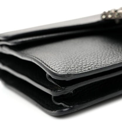 Gucci Pebbled Calfskin Small Dionysus Shoulder Bag Black 9 of 11