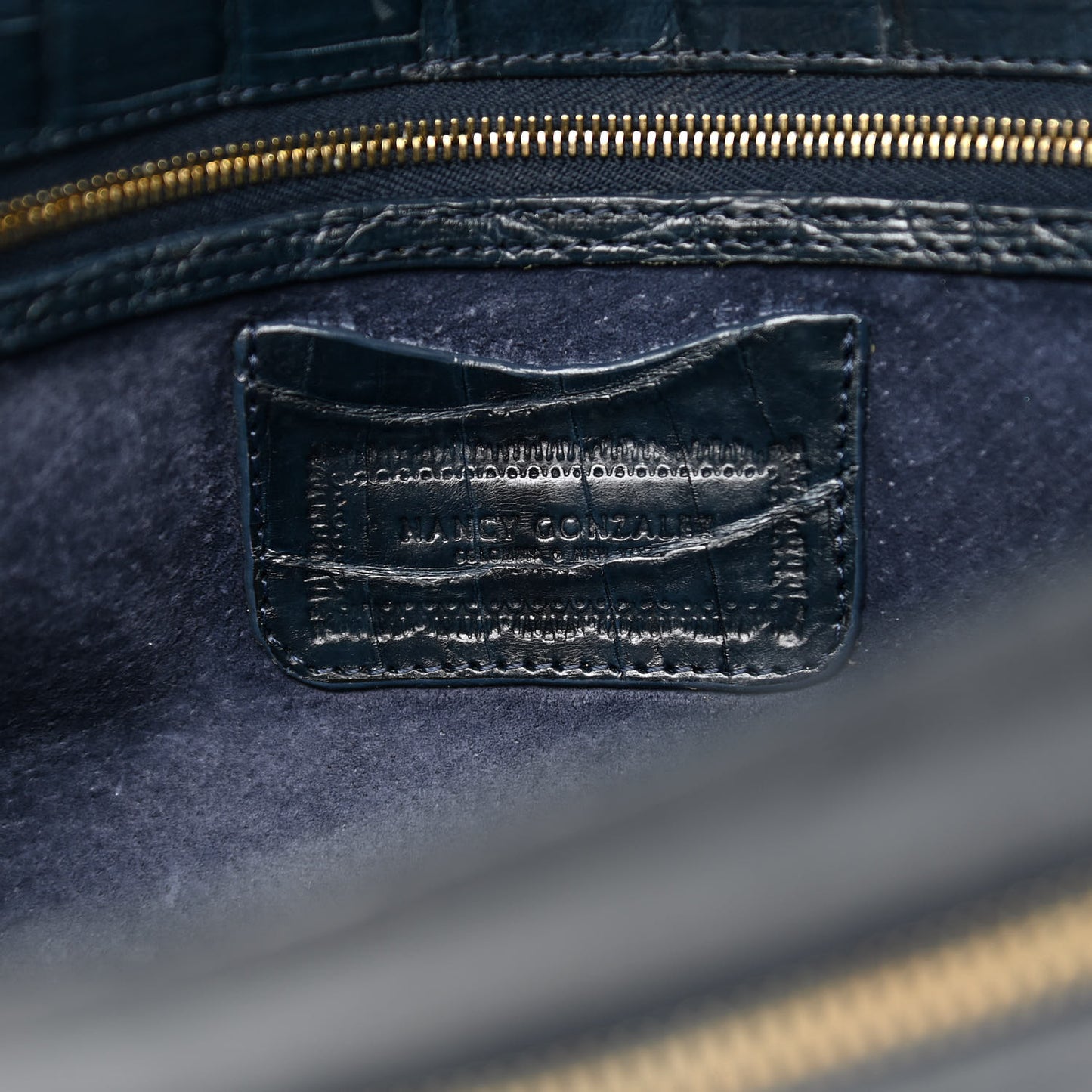 Crocodile Clutch Blue