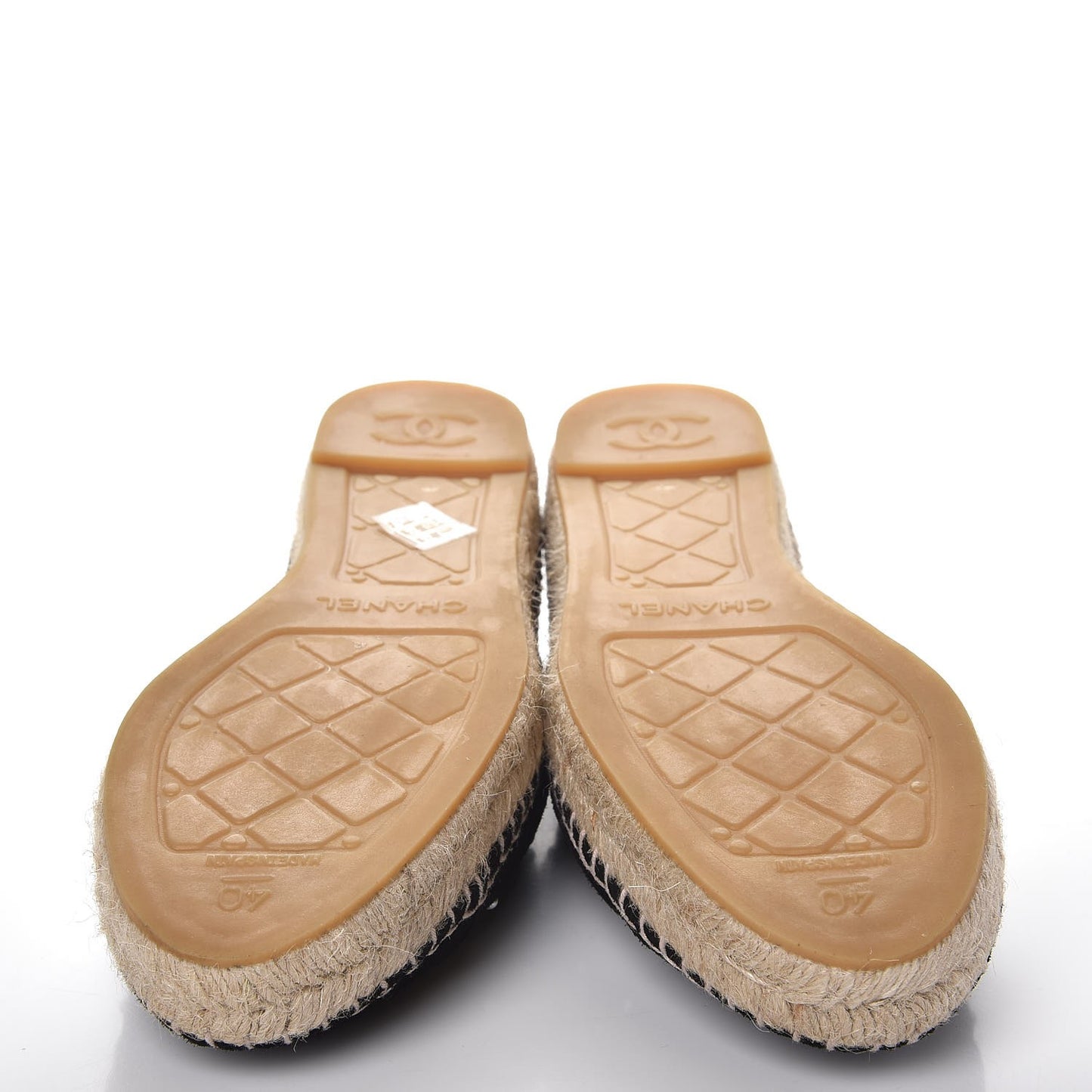 Suede Pearl CC Espadrilles 40 Black
