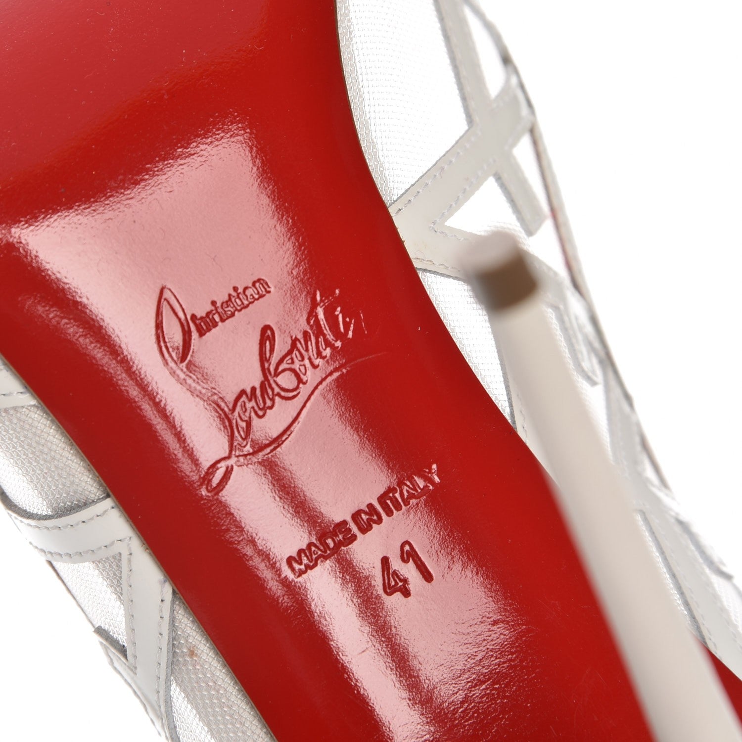 Christian Louboutin Nappa Patent Tititata 100 Pumps 41 Latte 6 of 8