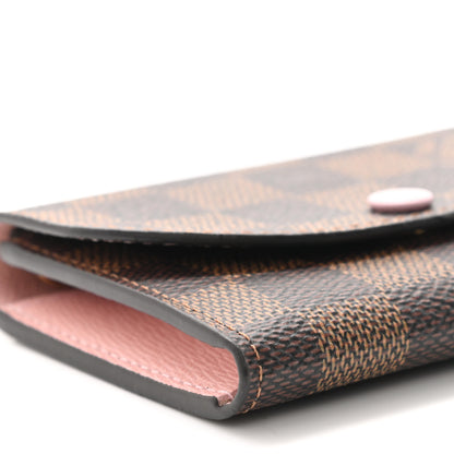 Louis Vuitton Damier Ebene Rosalie Coin Purse Rose Ballerine 8 of 10