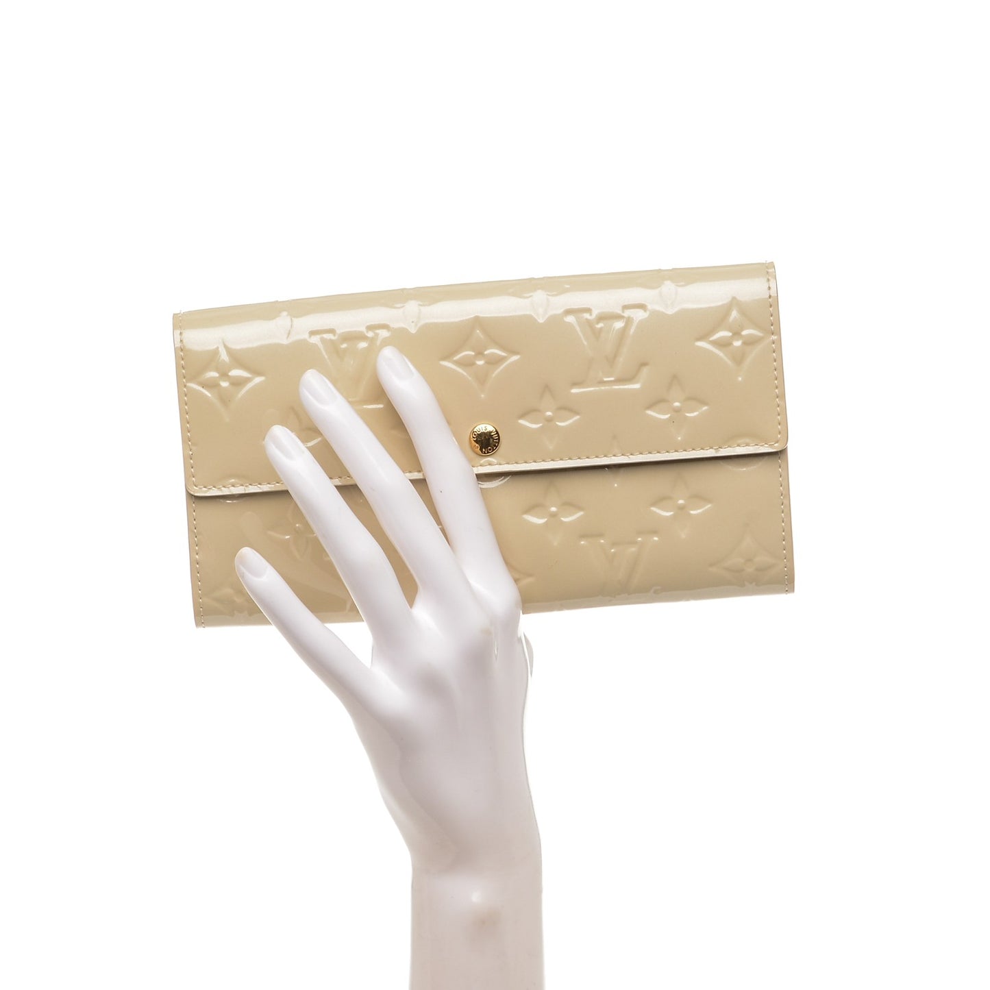 Vernis Sarah Wallet Blanc Corail