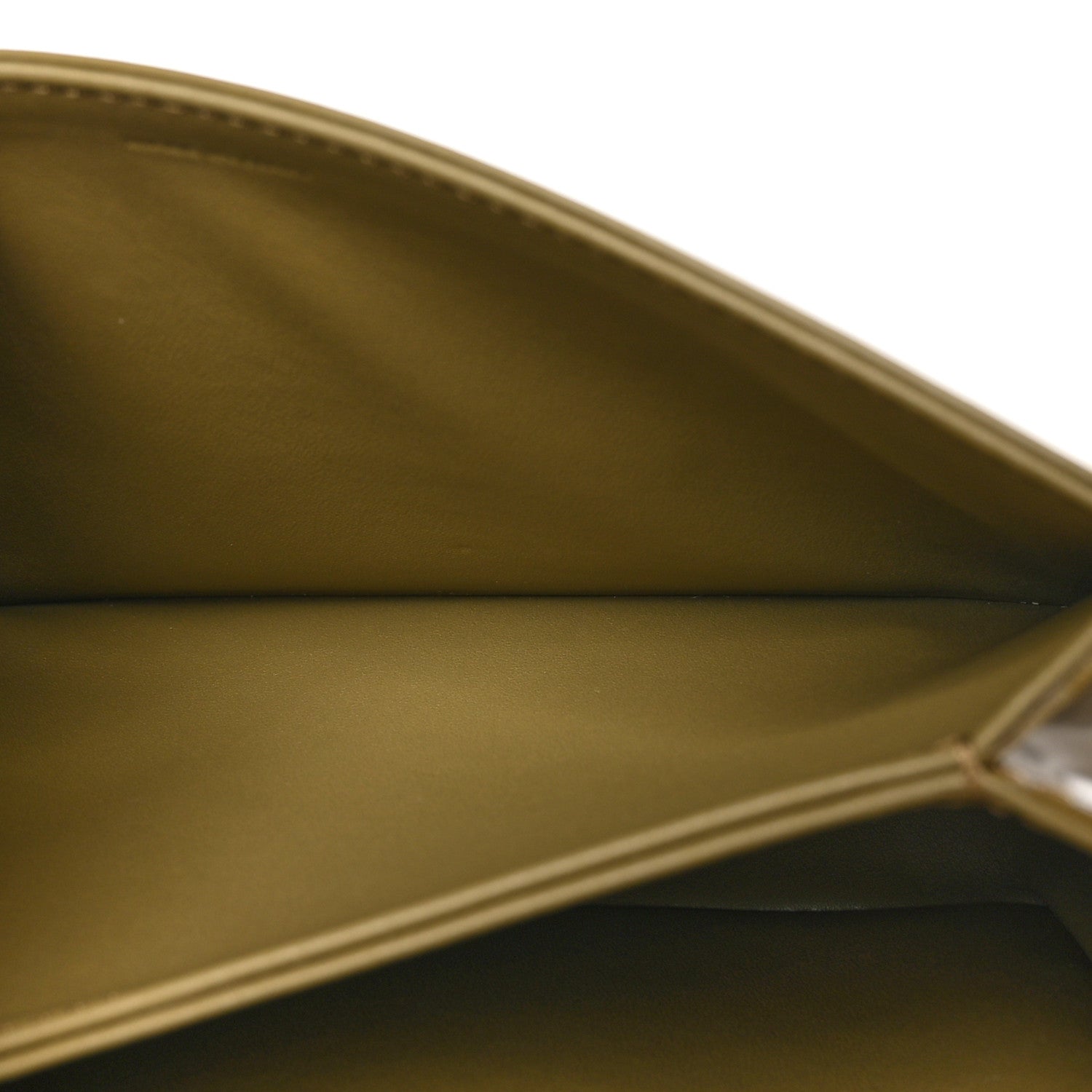 Celine Shiny Calfskin Teen Triomphe Olive 6 of 11