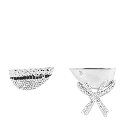 Louis Vuitton Crystal Bionic Earrings Silver 1 of 5