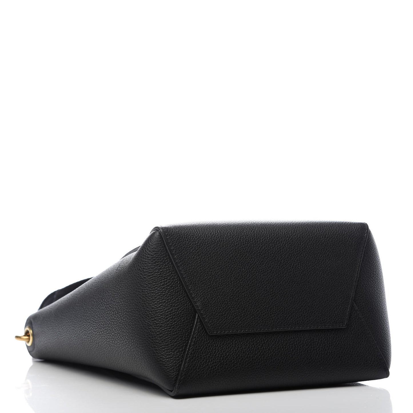 Soft Grained Calfskin Small Sangle Bucket Bag Black