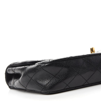 Chanel Caviar Quilted East West Flap Black 6 of 10