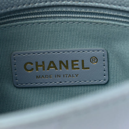 Chanel Caviar Quilted Mini My Perfect Flap Light Blue 6 of 10
