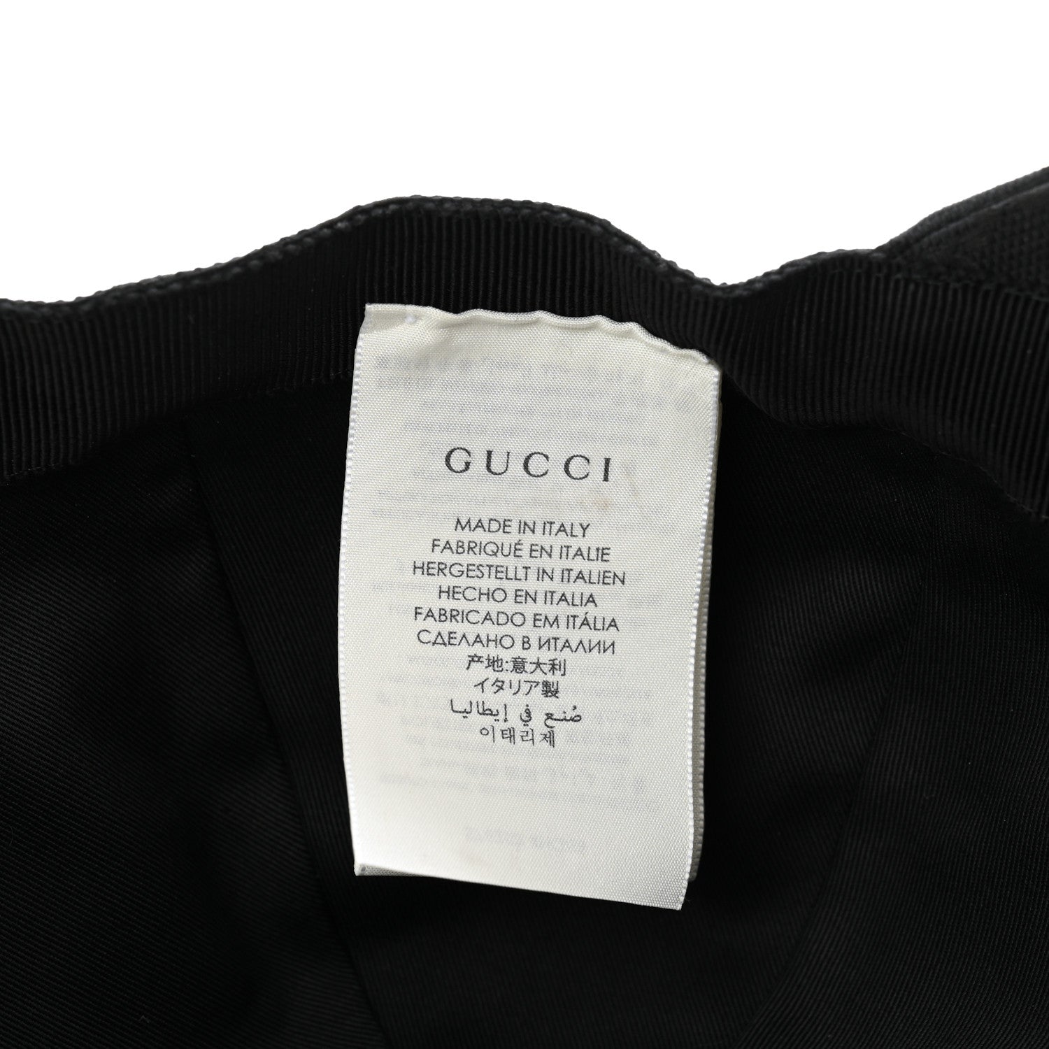 Gucci Monogram Textured Dollar Calfskin Zeno Baseball Hat M Black 9 of 11