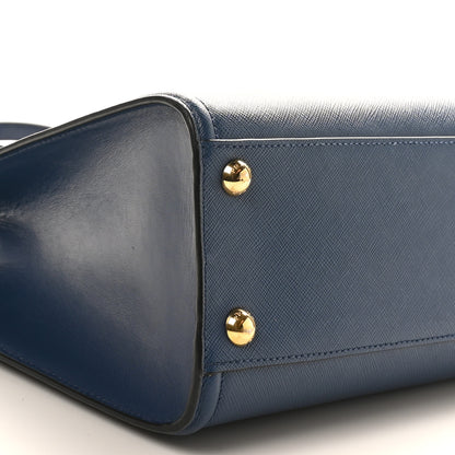 Prada Saffiano Soft Calfskin Large Tote Bluette 8 of 9