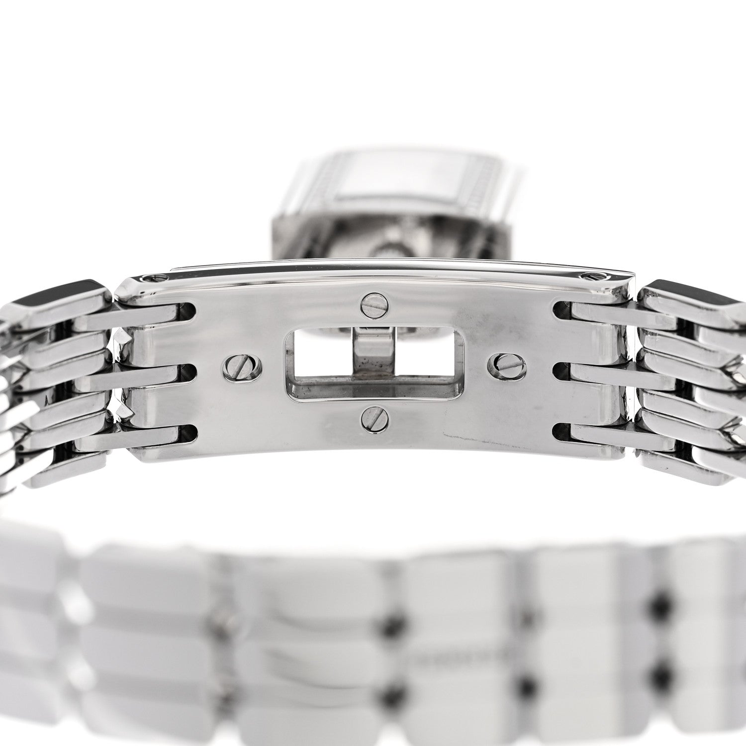 Hermes Stainless Steel Diamond Pave 16mm Kelly Quartz Watch 5 of 6