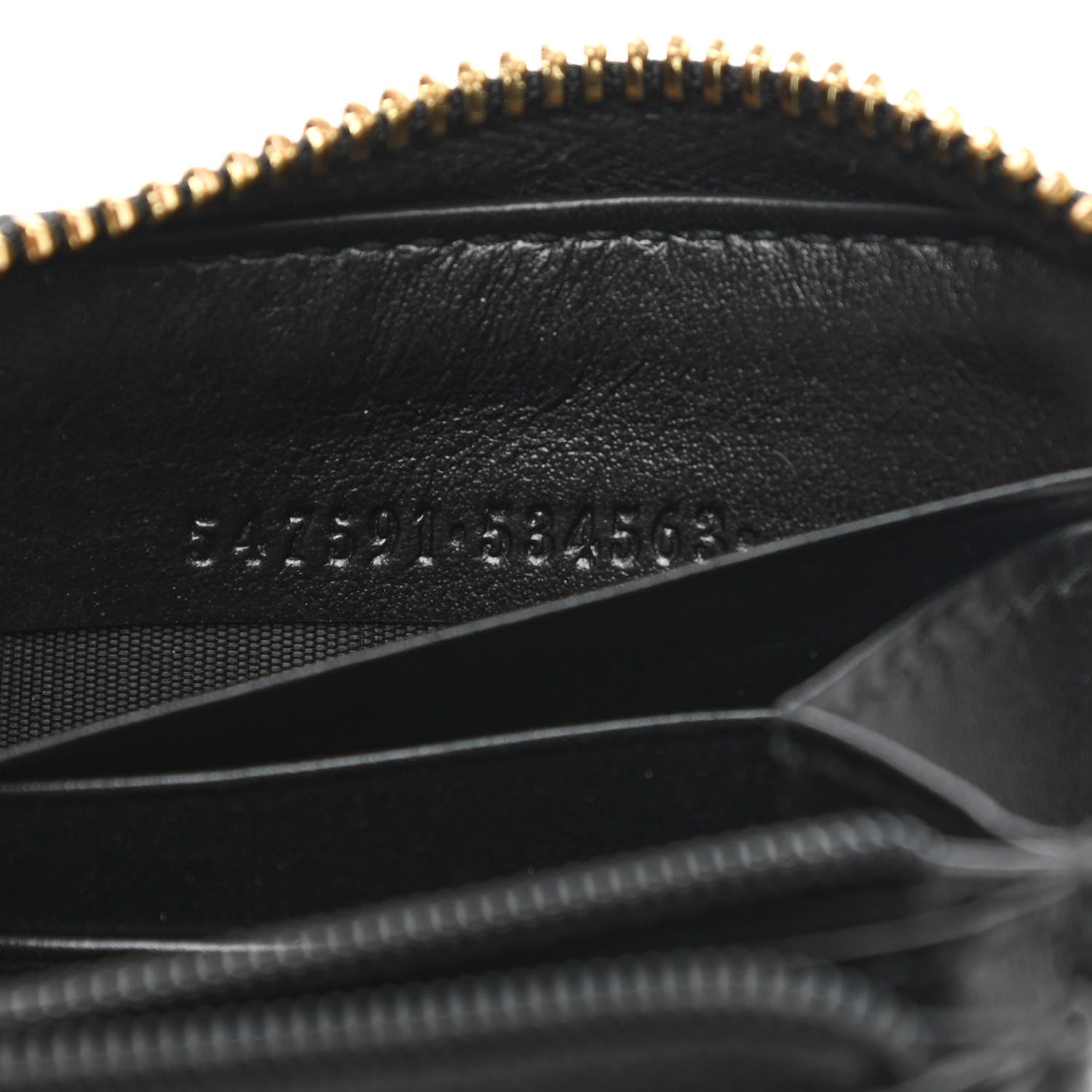 Gucci Smooth Calfskin Zip Around Wallet Black 7 of 14