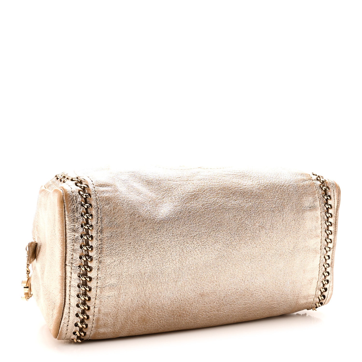 Chanel Metallic Goatskin Medium Luxe Ligne Bowler Light Gold 4 of 11