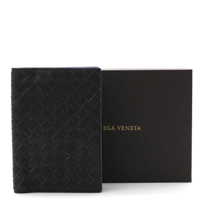 Bottega Veneta Nappa Intrecciato Passport Case Navy Blue 8 of 8