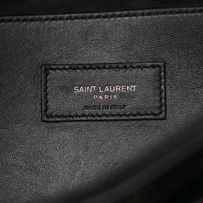 Saint Laurent Grain De Poudre Medium West Hollywood Monogram Fold-Over Black 7 of 11