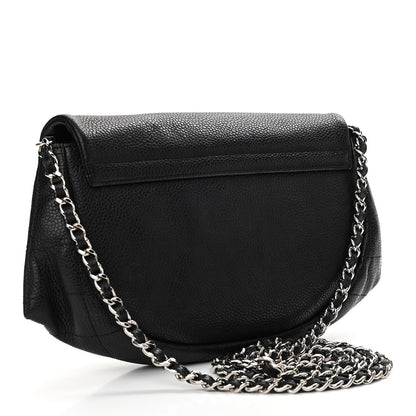 Chanel Caviar Half Moon Wallet On Chain WOC Black 3 of 14