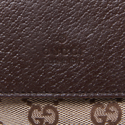 Gucci GG Monogram Web Double Pocket Belt Bag Dark Brown 7 of 7