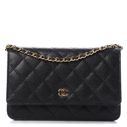 Chanel Caviar Quilted Wallet On Chain WOC Black 1 of 9