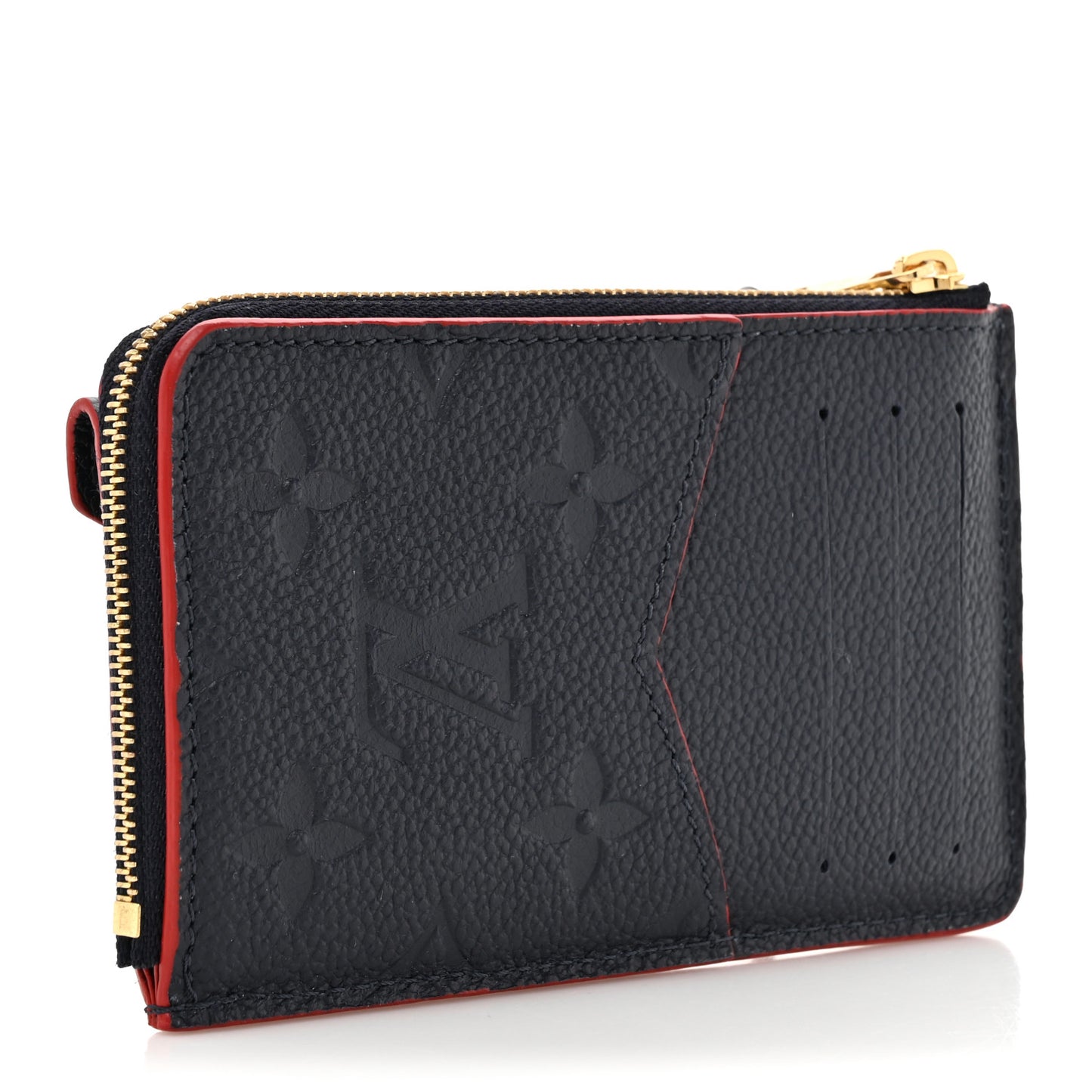 Empreinte Recto Verso Card Holder Marine Rouge