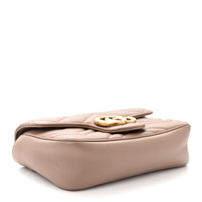 Gucci Calfskin Matelasse Super Mini GG Marmont Shoulder Bag Porcelain Rose 4 of 13