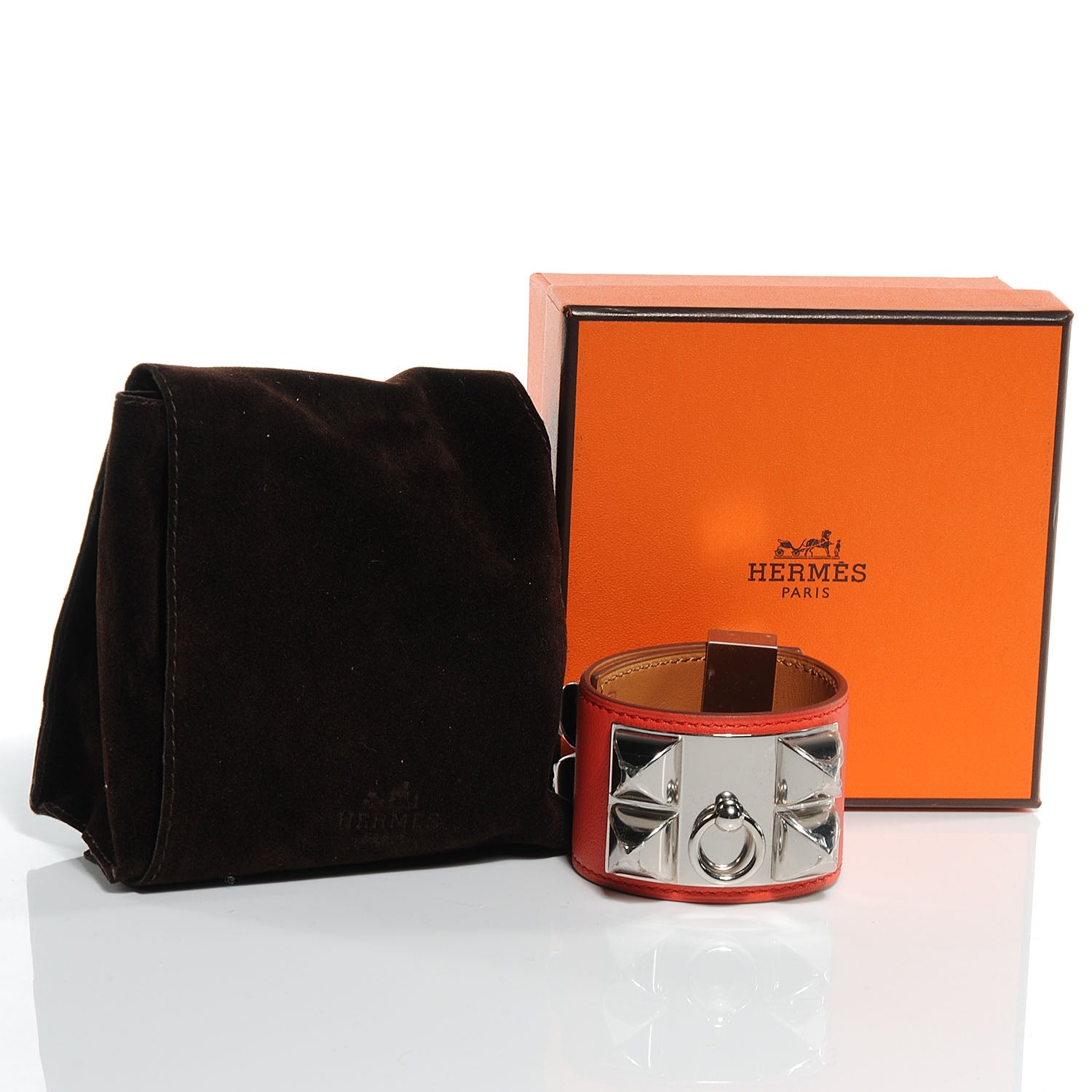 Hermes Swift Collier de Chien CDC Bracelet Capucine Small 3 of 7