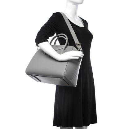 Givenchy Shiny Lord Calfskin Medium Antigona Pearl Grey 2 of 13