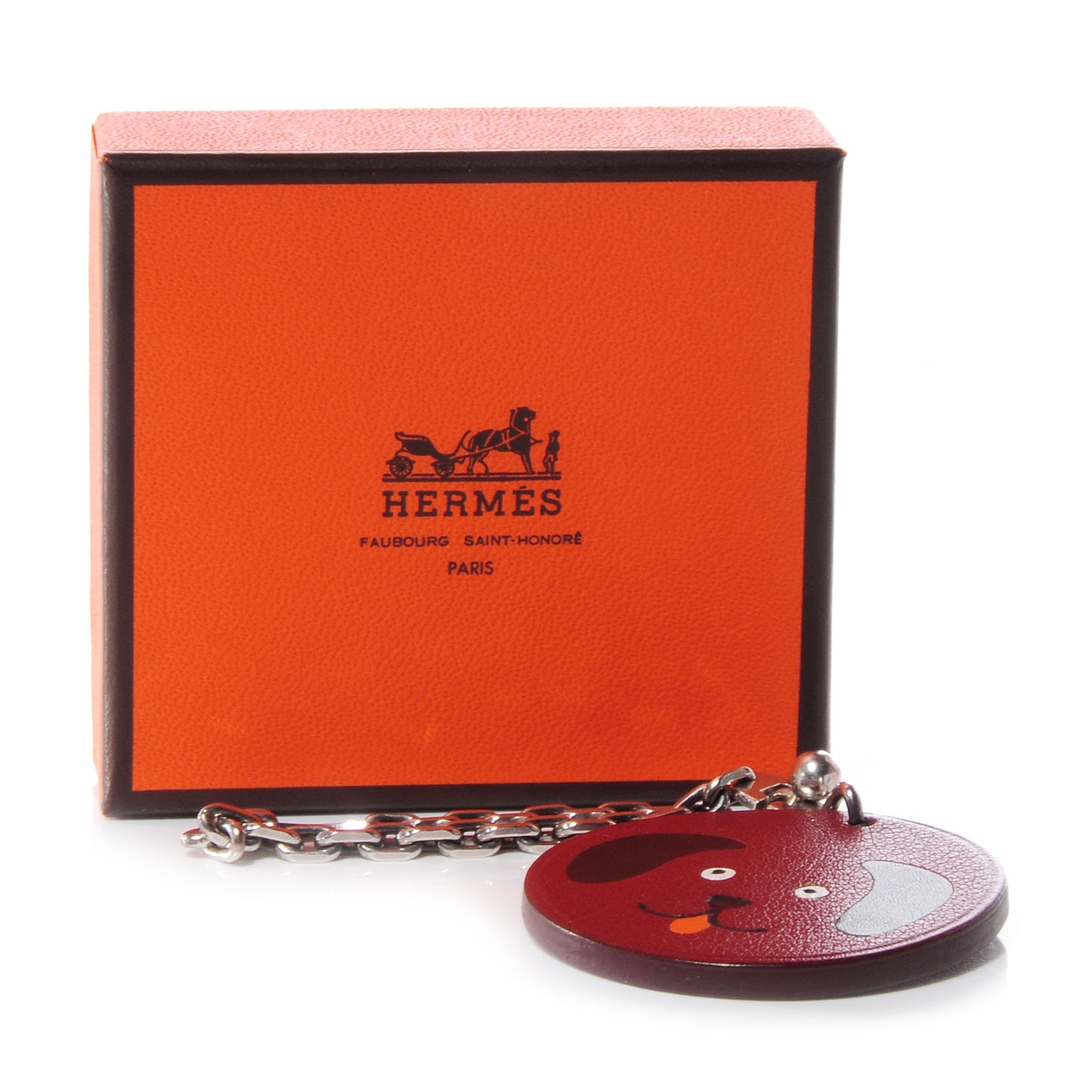 Swift Dog Key Chain Bag Charm Rouge H