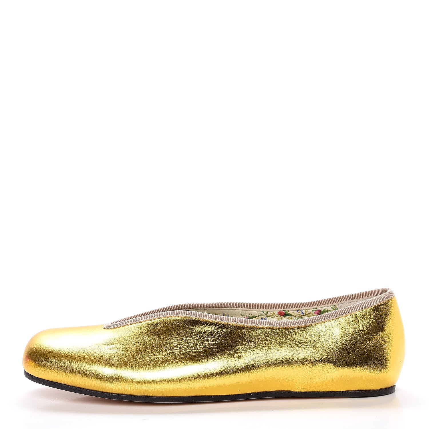Gucci Metallic Nappa Patent Hannelore Detachable Platform Sandals 36 Gold 8 of 16