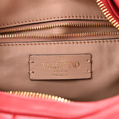 Valentino Garavani Nappa Small Roman Stud Hobo Rosso Valentino 6 of 9