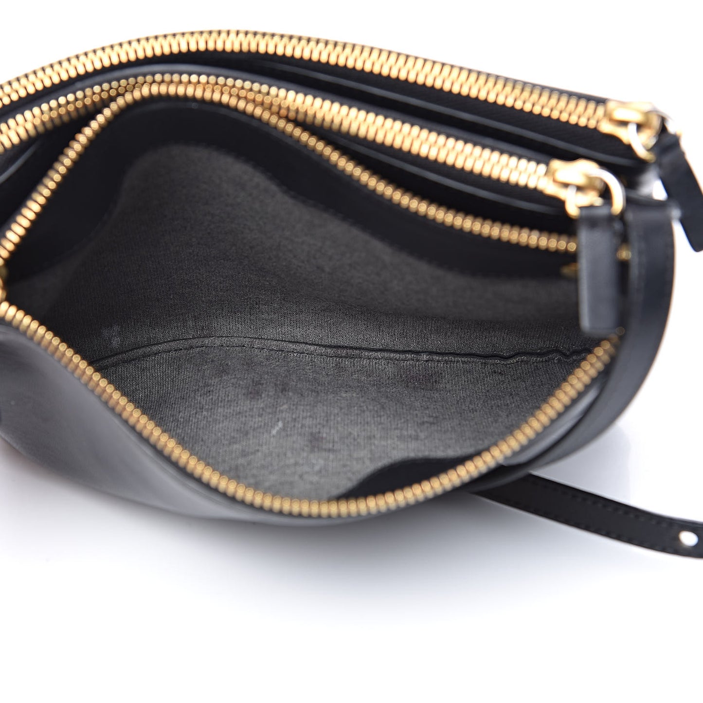 Lambskin Small Trio Crossbody Bag Black