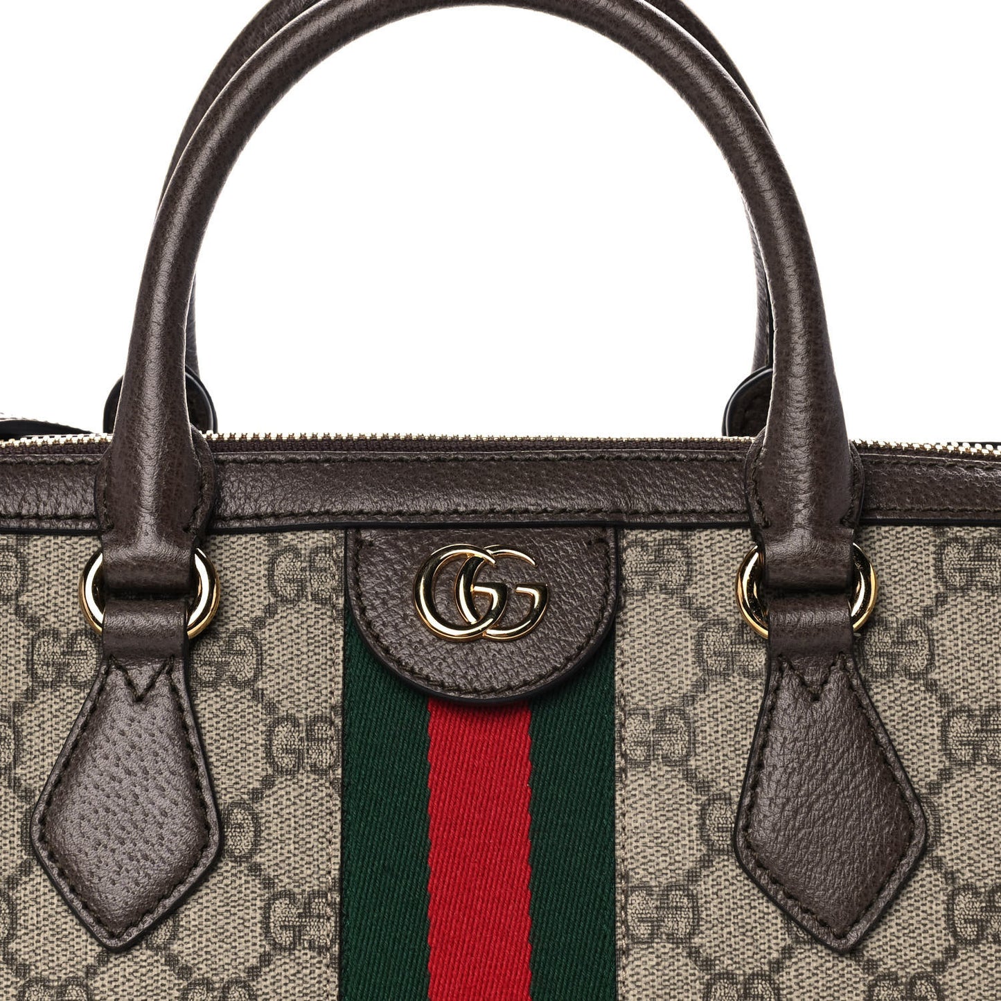 GG Supreme Monogram Web Medium Ophidia Boston Brown
