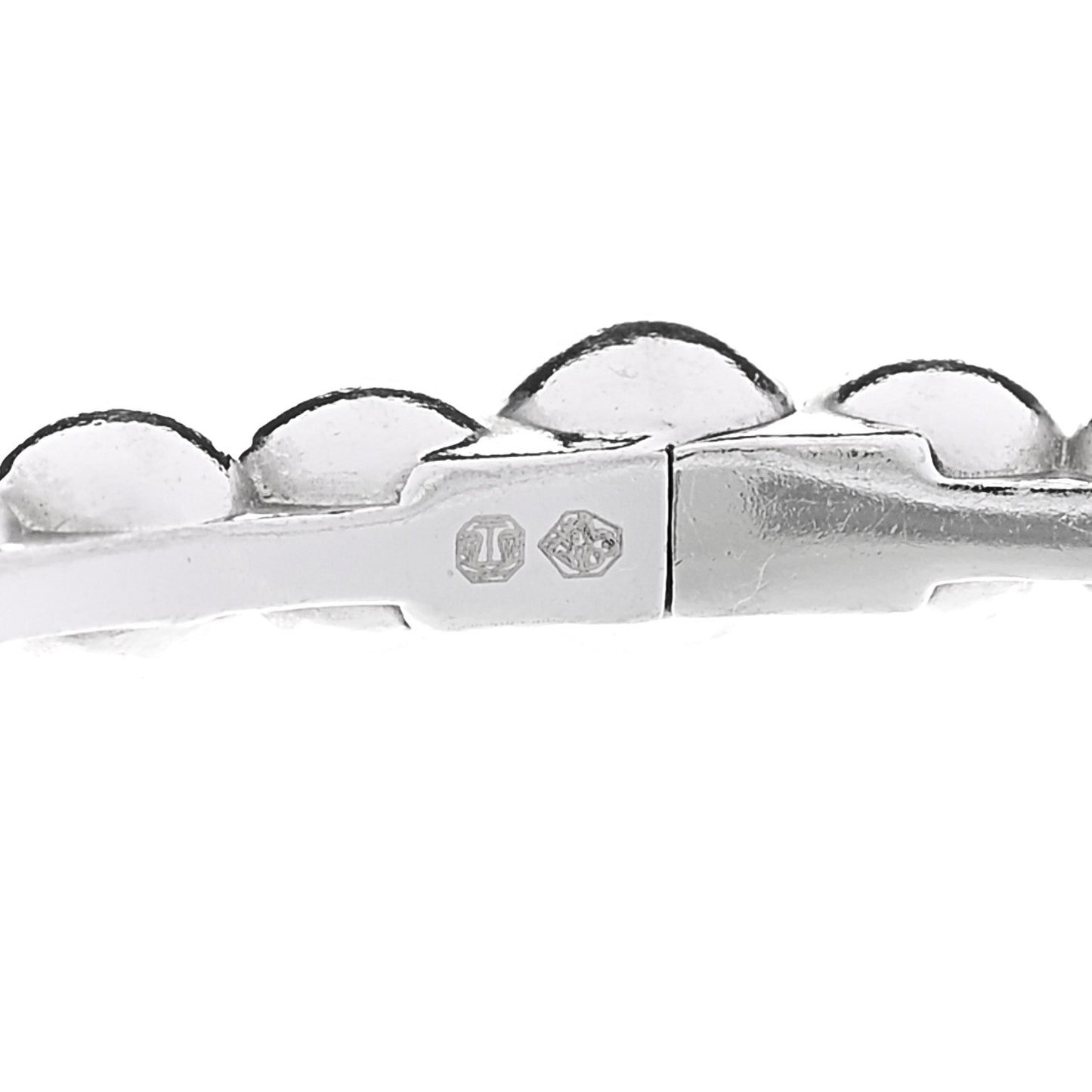 18K White Gold Perlee Pearls of Gold Bracelet S