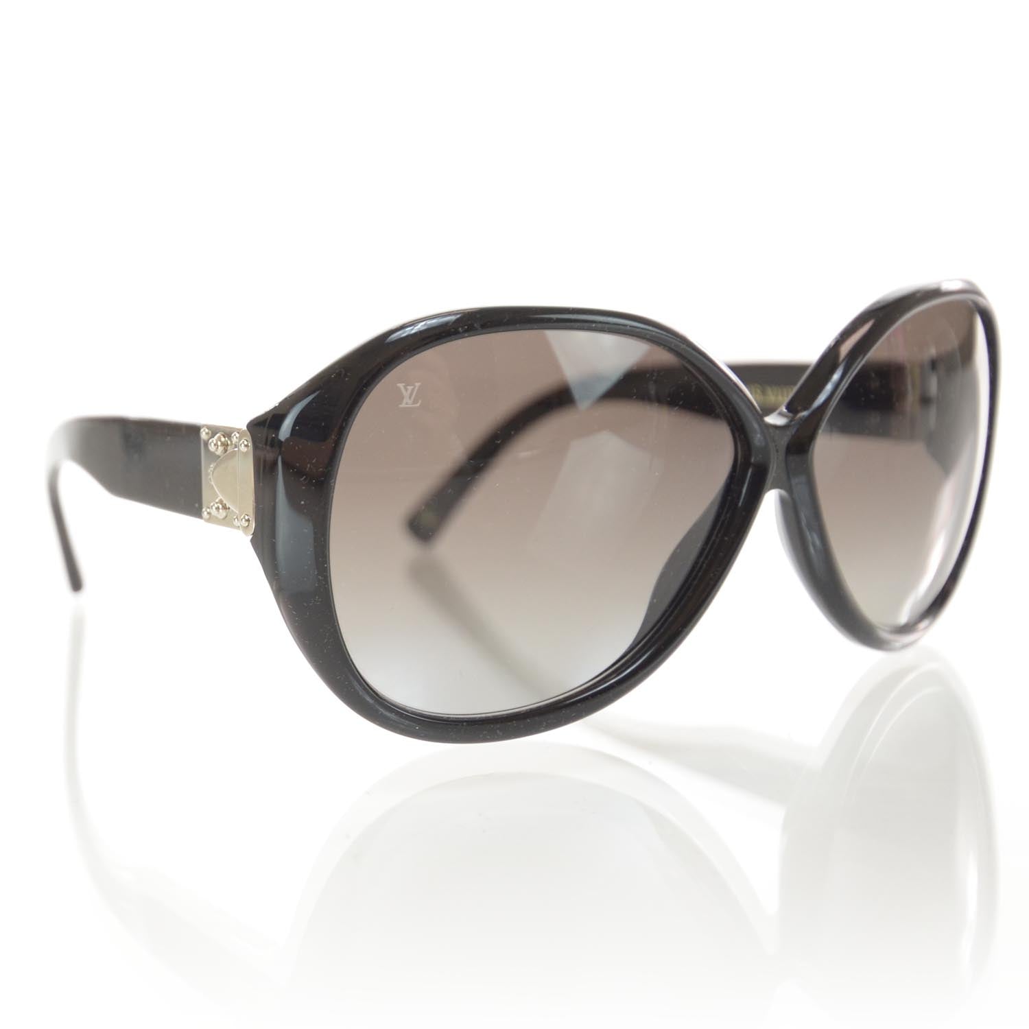 Louis Vuitton Oversized Soupcon Sunglasses Black Glitter 1 of 6