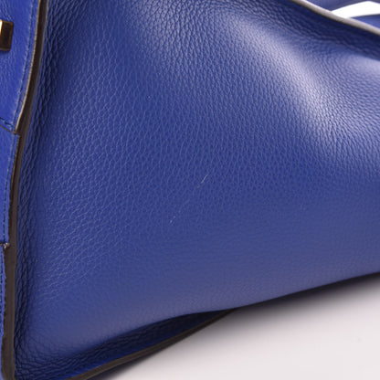 Celine Drummed Calfskin Mini Luggage Indigo 11 of 12