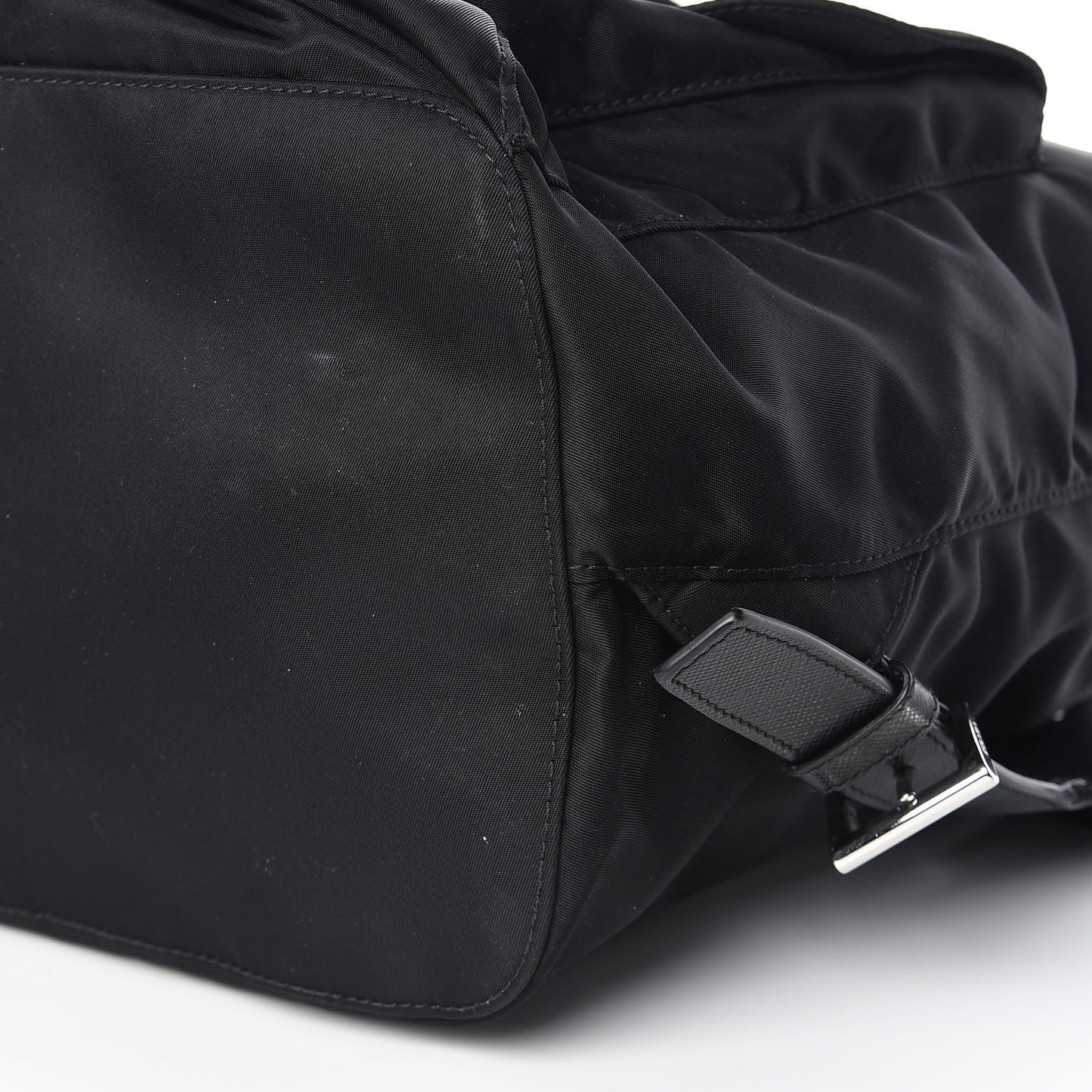 Tessuto Nylon Saffiano Medium Backpack Black