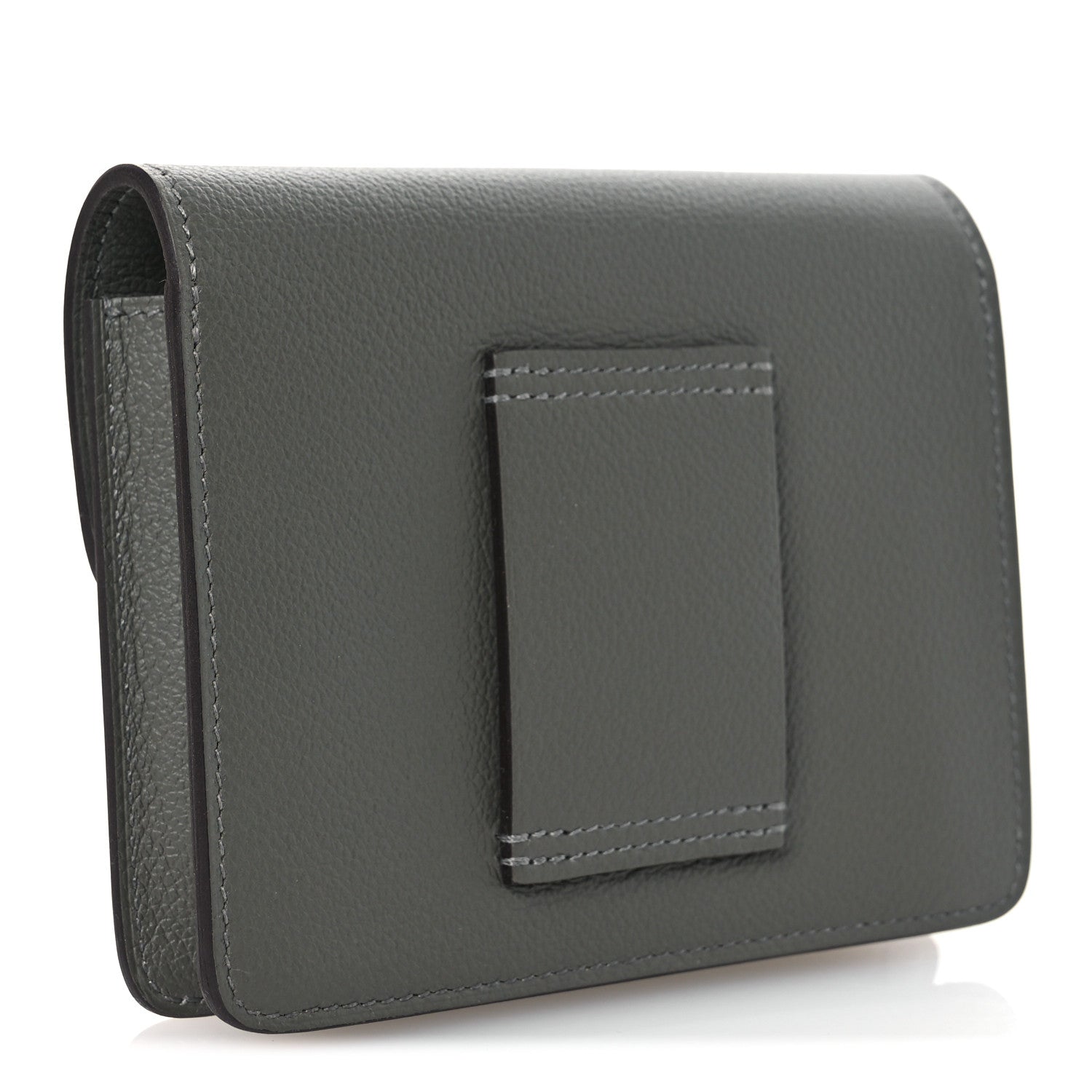 Hermes Evercolor Roulis Slim Wallet Gris Meyer 4 of 9