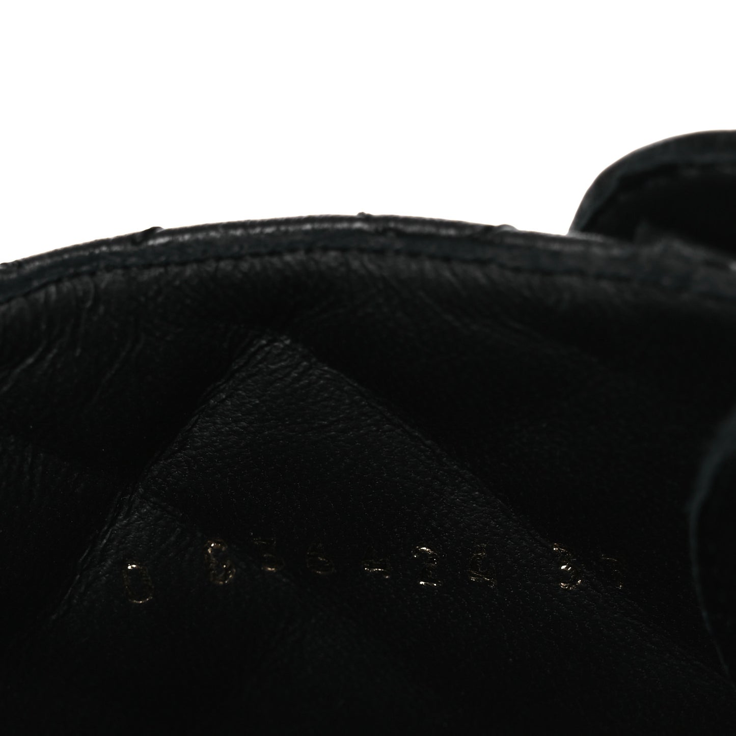 Shiny Lambskin Quilted Lace Up Combat Boots 37 Black