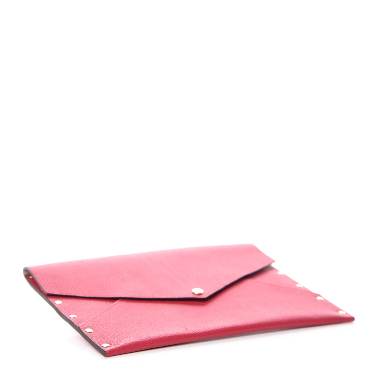 Louis Vuitton Cuir Rivets Enveloppe Fuchsia 4 of 8