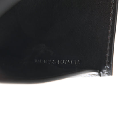 Burberry Grained Calfskin TB Compact Tri-Fold Wallet Black 10 of 11
