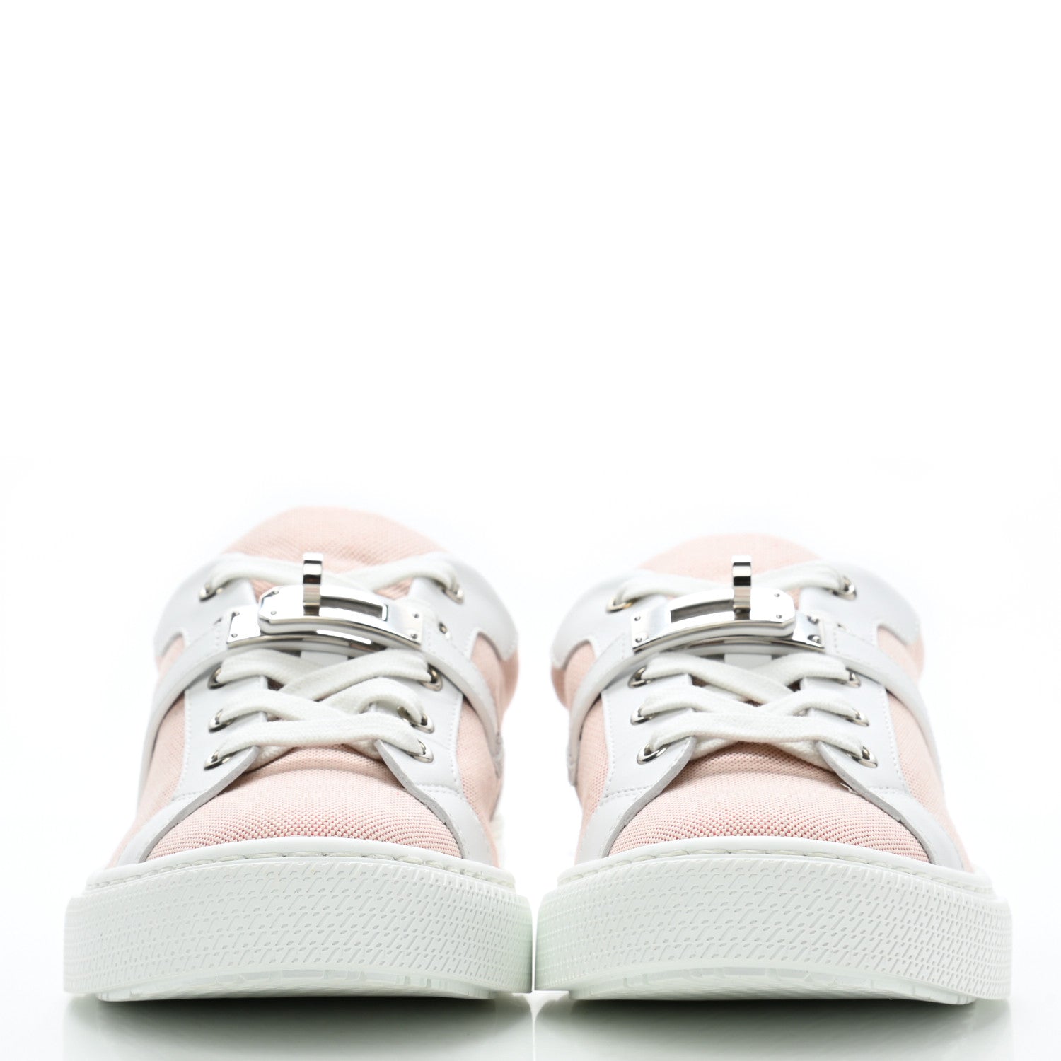Hermes Calfskin Canvas Day Sneakers 35.5 Framboise White 3 of 9